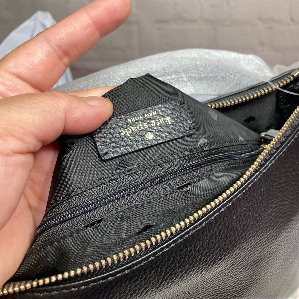 KATE SPADE melody black flap shoulder bag $399 - Picture 9 of 11